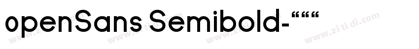 0penSans Semibold字体转换